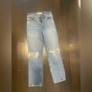 Abercrombie and Fitch 90s straight ultra high rise